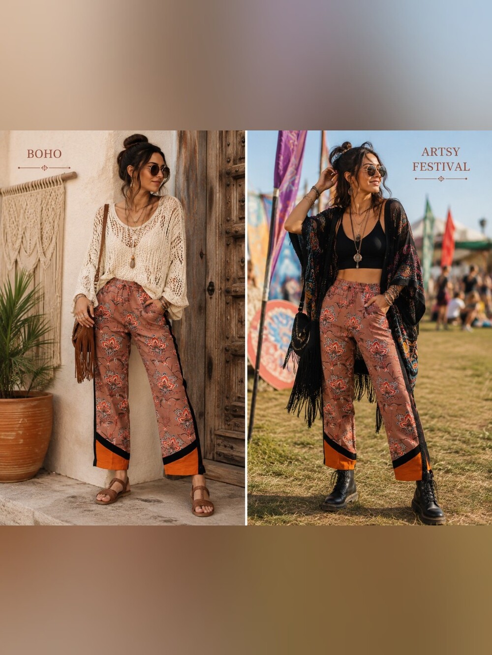 Scotch & Soda XS Floral Paisley Pants Boho Hippie Festival Y2K Artsy Maximalist